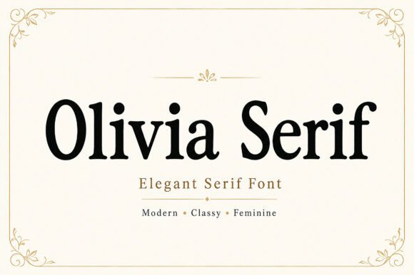 Download Olivia Serif - Premium Resources