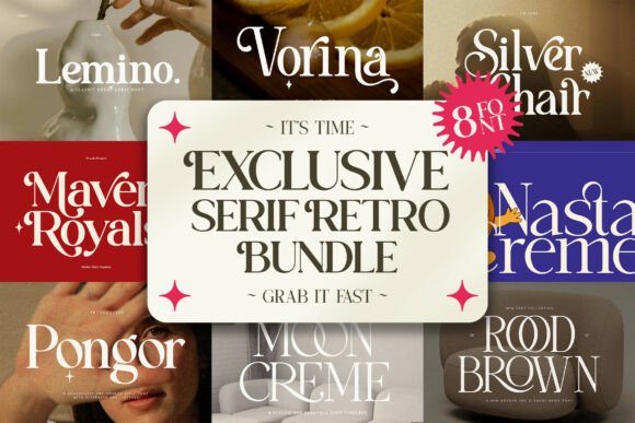 Download Exclusive Serif Retro Bundle - Premium Resources