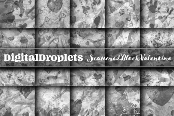 Download Scattered Black Valentine | COLLECTION - Premium Resources